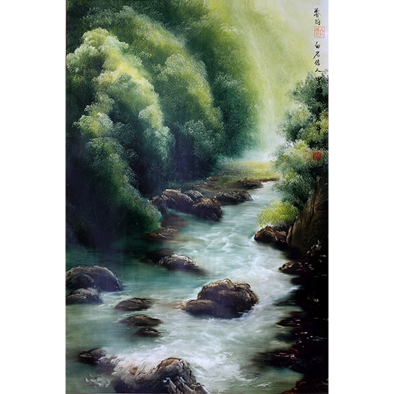 春雪 油彩画 さくら～春風 額装 油彩画原画 絵画 yko 通販 11635602｜Creema